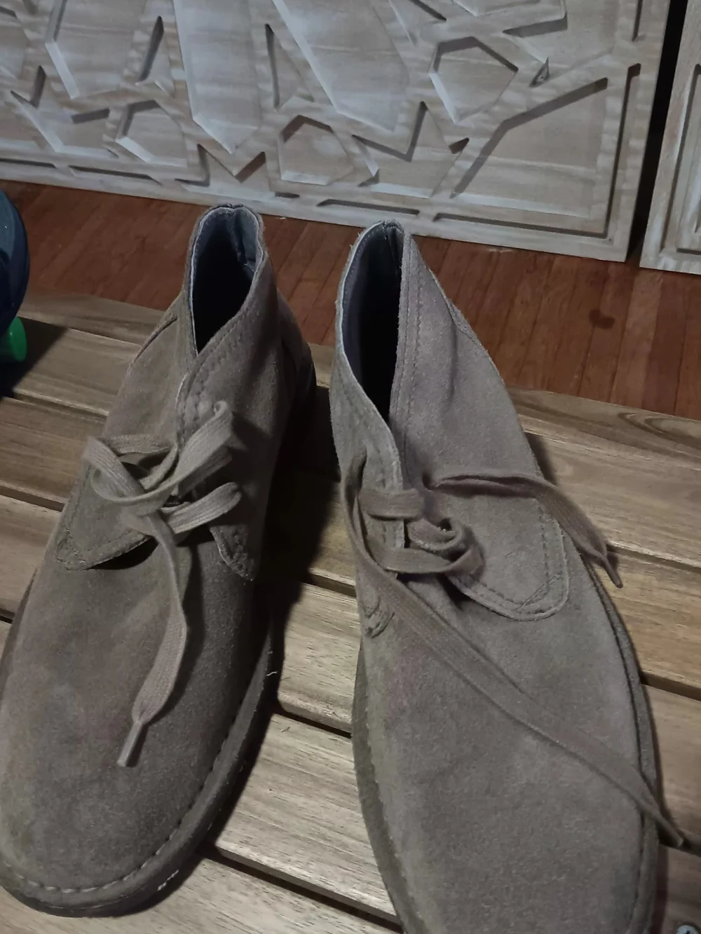 Boots Men's Suede Chukka Boots in Taupe